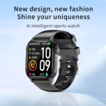 G93 New Smart Watch Men Women 1.85'' Square Screen Sports Waterproof BT Call Heart Rate Tracker Clock Men SmartWatch