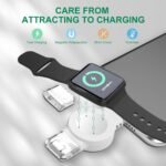 1 Pack Smart Watch Wireless Charger, Portable Magnetic Cordless Travel Charger Suitable For IWatch - Image 4