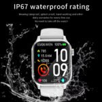 G93 New Smart Watch Men Women 1.85'' Square Screen Sports Waterproof BT Call Heart Rate Tracker Clock Men SmartWatch - Image 3